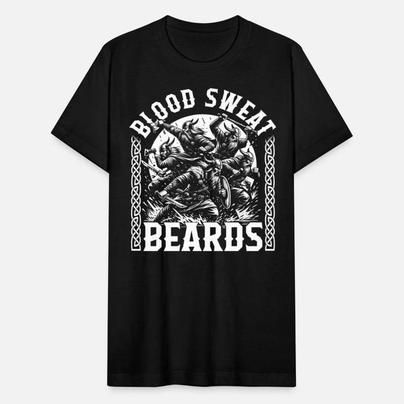 Vikings Shirt, Blood Sweat Beards Bearded Vikings