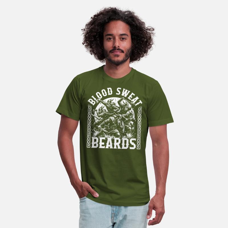 Vikings Shirt, Blood Sweat Beards Bearded Vikings