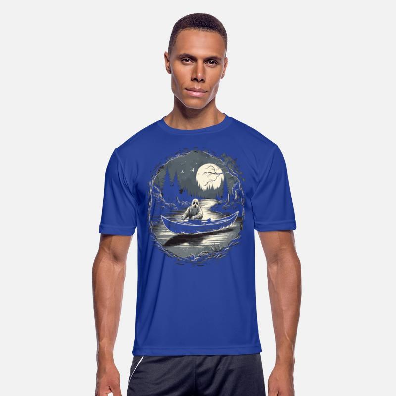 Vintage Ghost River Boat Gothic Halloween