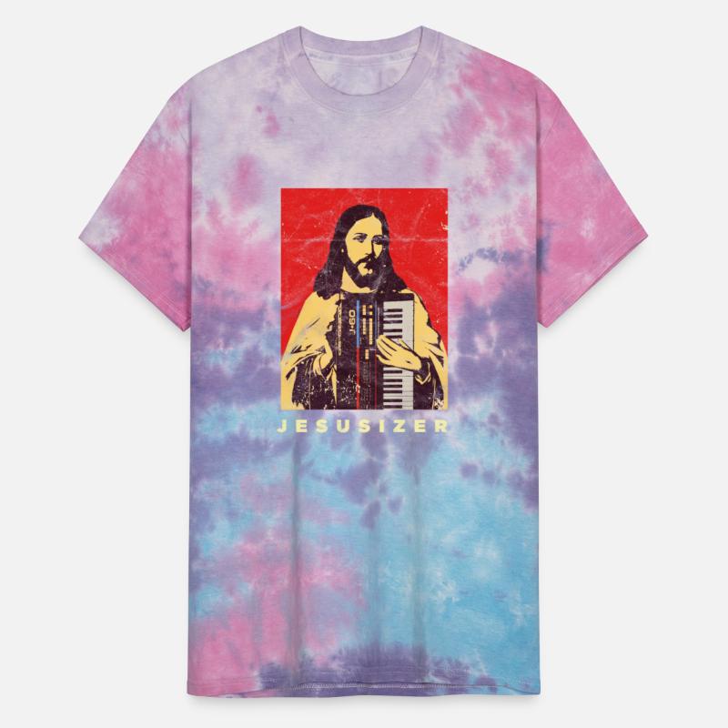 Vintage Jesus Synthesizer Holy Synth Nerd God