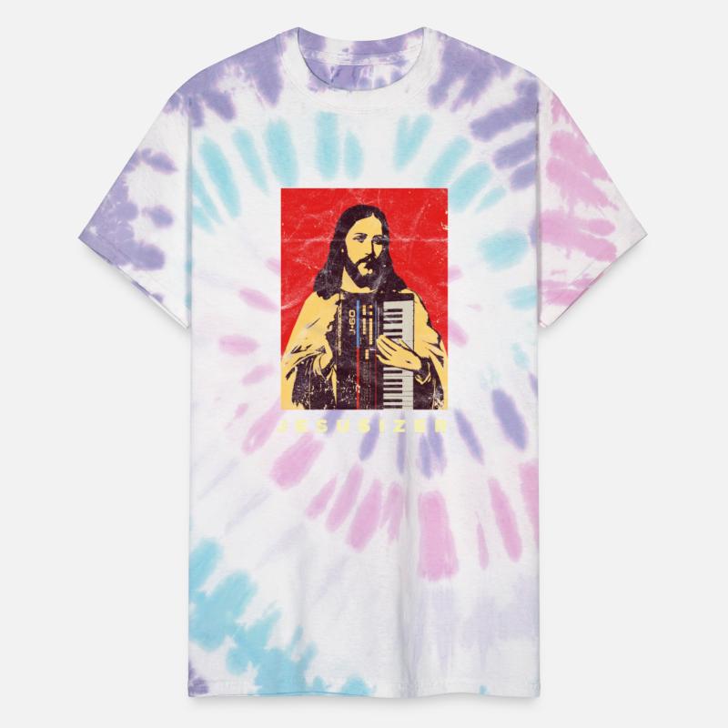 Vintage Jesus Synthesizer Holy Synth Nerd God