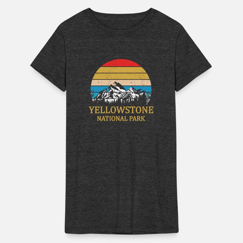 Vintage Retro Yellowstone National Park ff