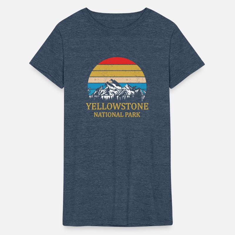 Vintage Retro Yellowstone National Park ff
