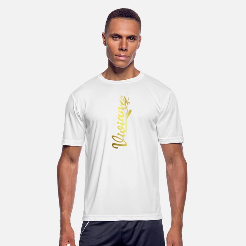 Vivian Name Faux Gold Tulip Flourish