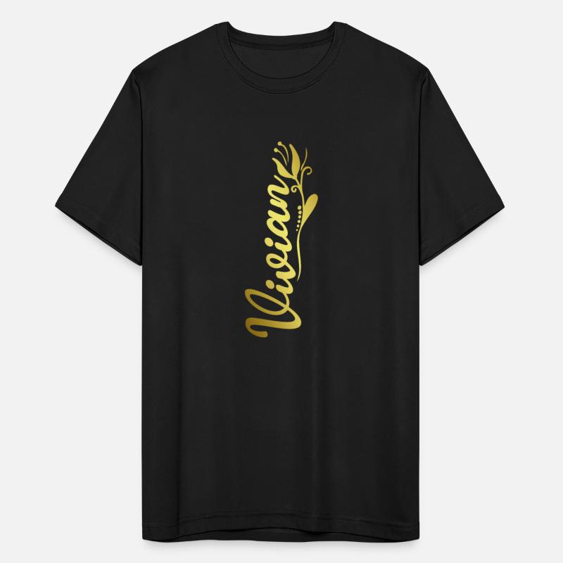 Vivian Name Faux Gold Tulip Flourish