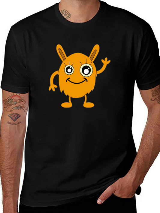 Funny Monster Graphic Tee - Black Unisex T-Shirt