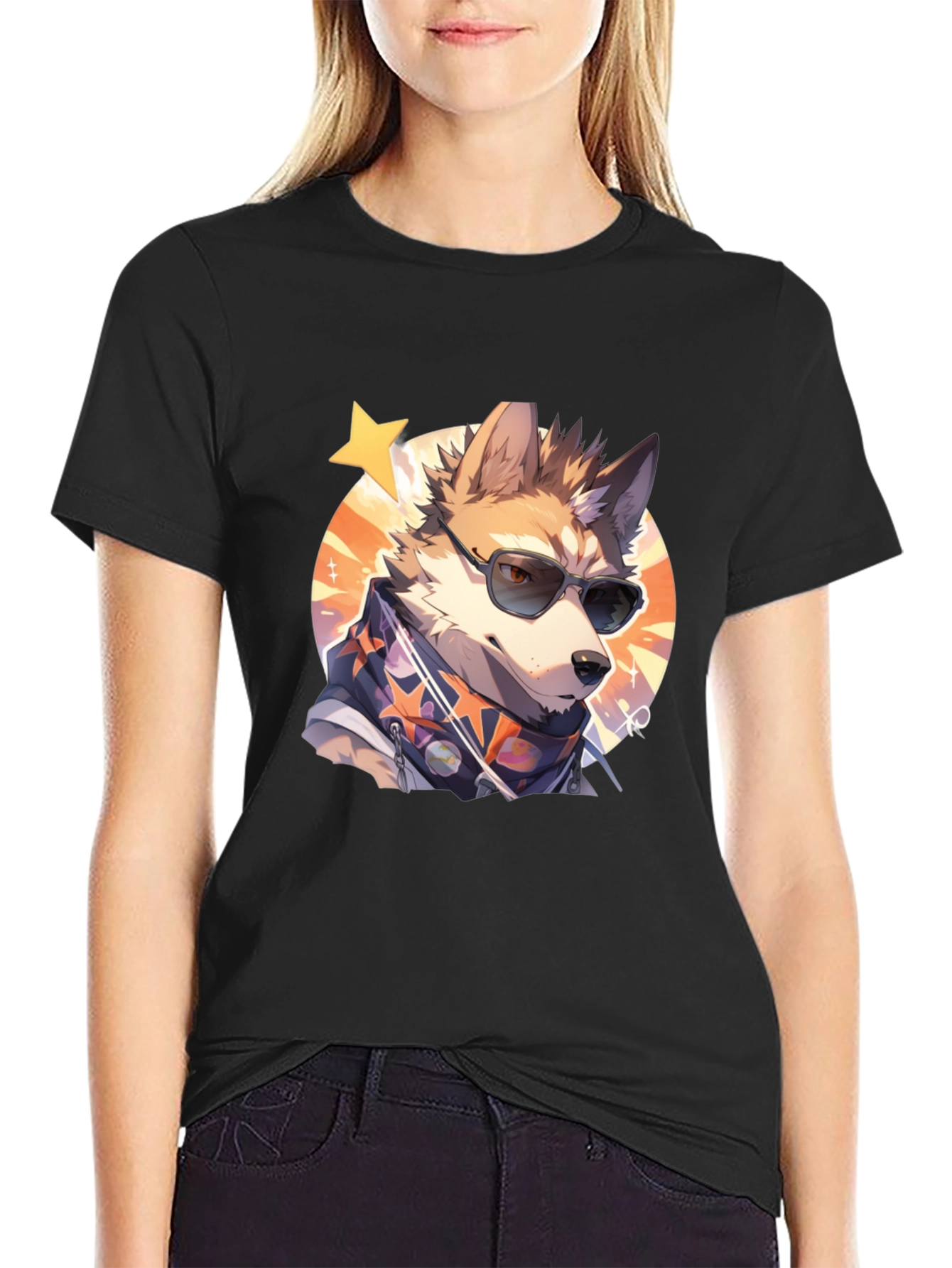 Cool Cartoon Dog T-Shirt