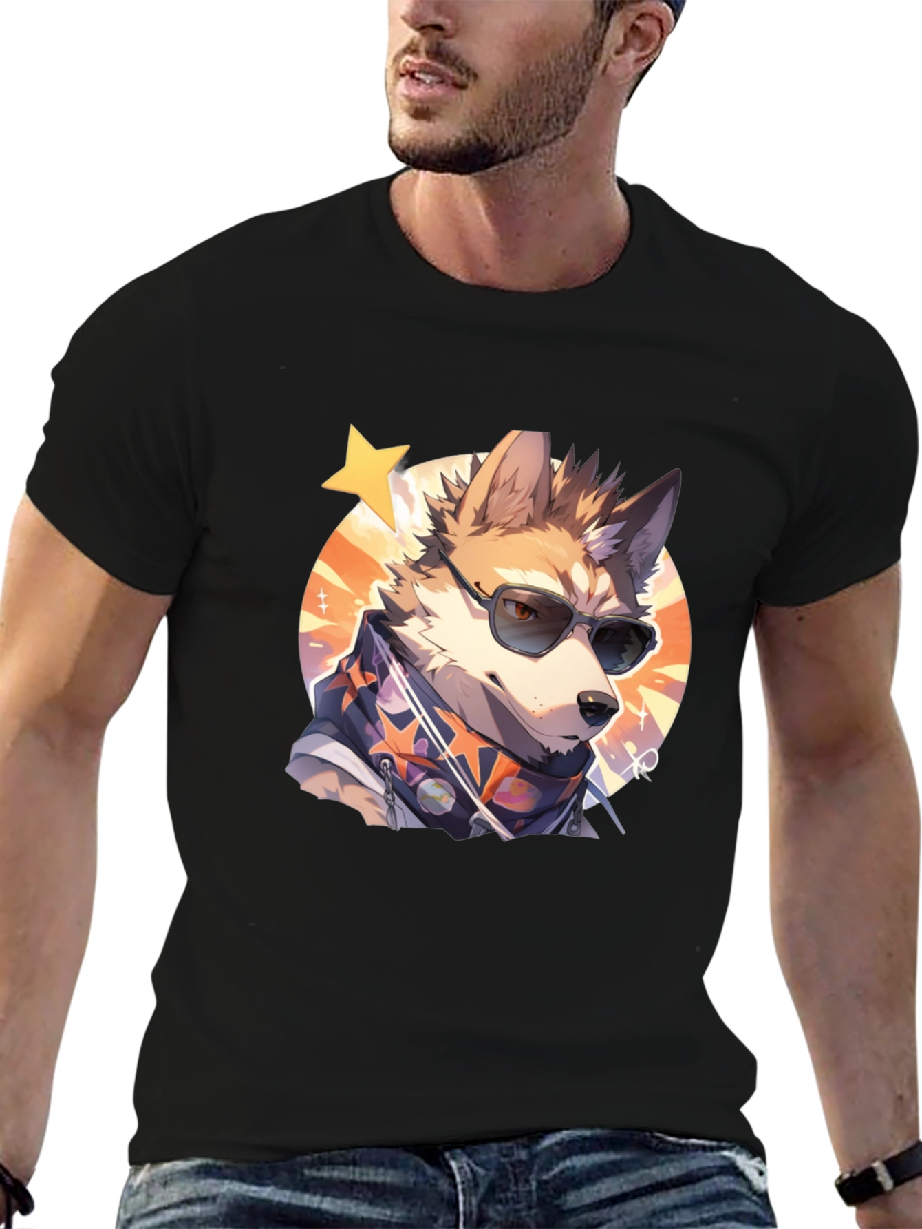 Cool Cartoon Dog T-Shirt