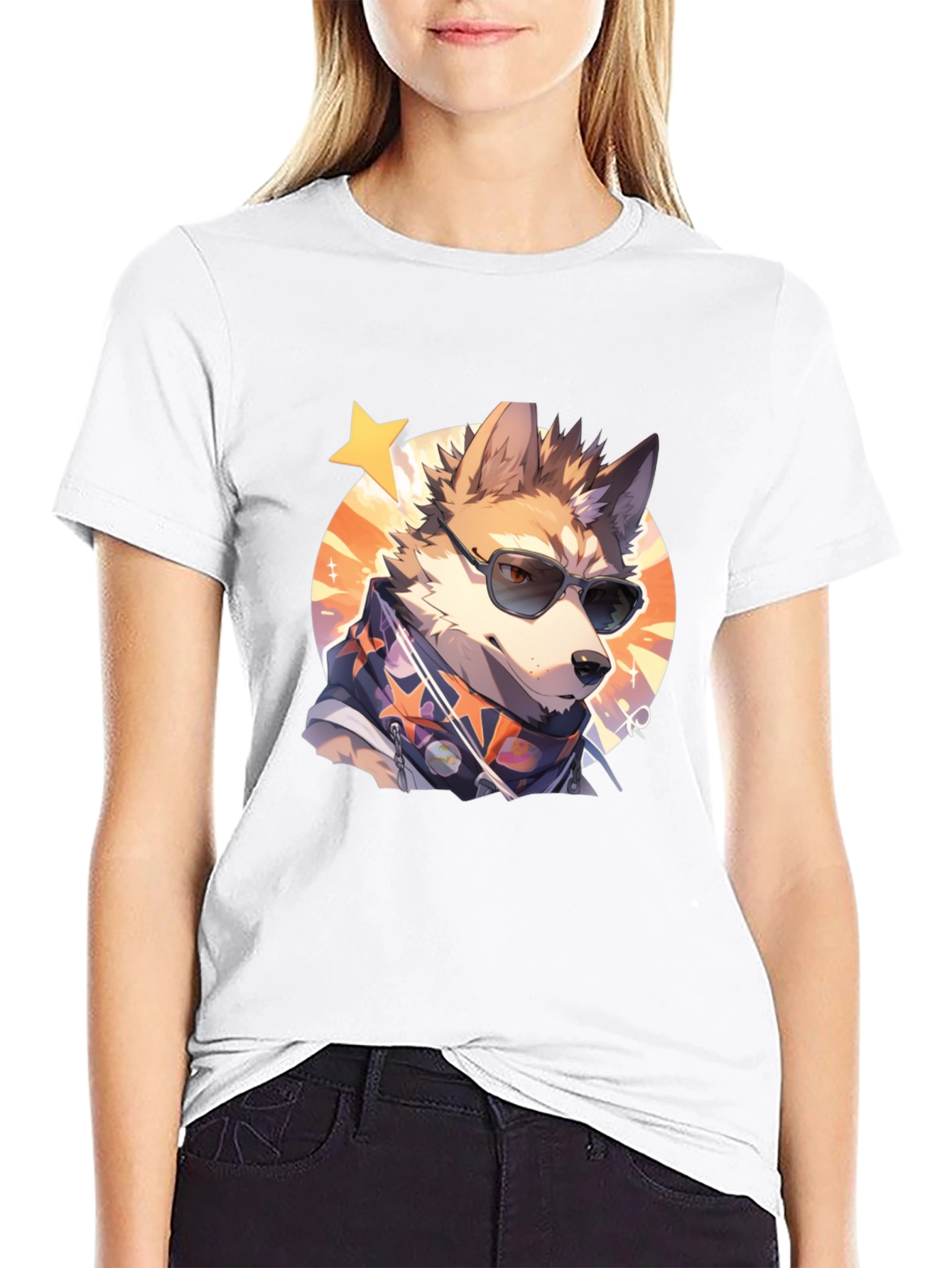 Cool Cartoon Dog T-Shirt
