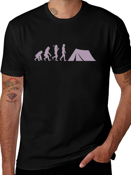Evolution of Camping T-Shirt