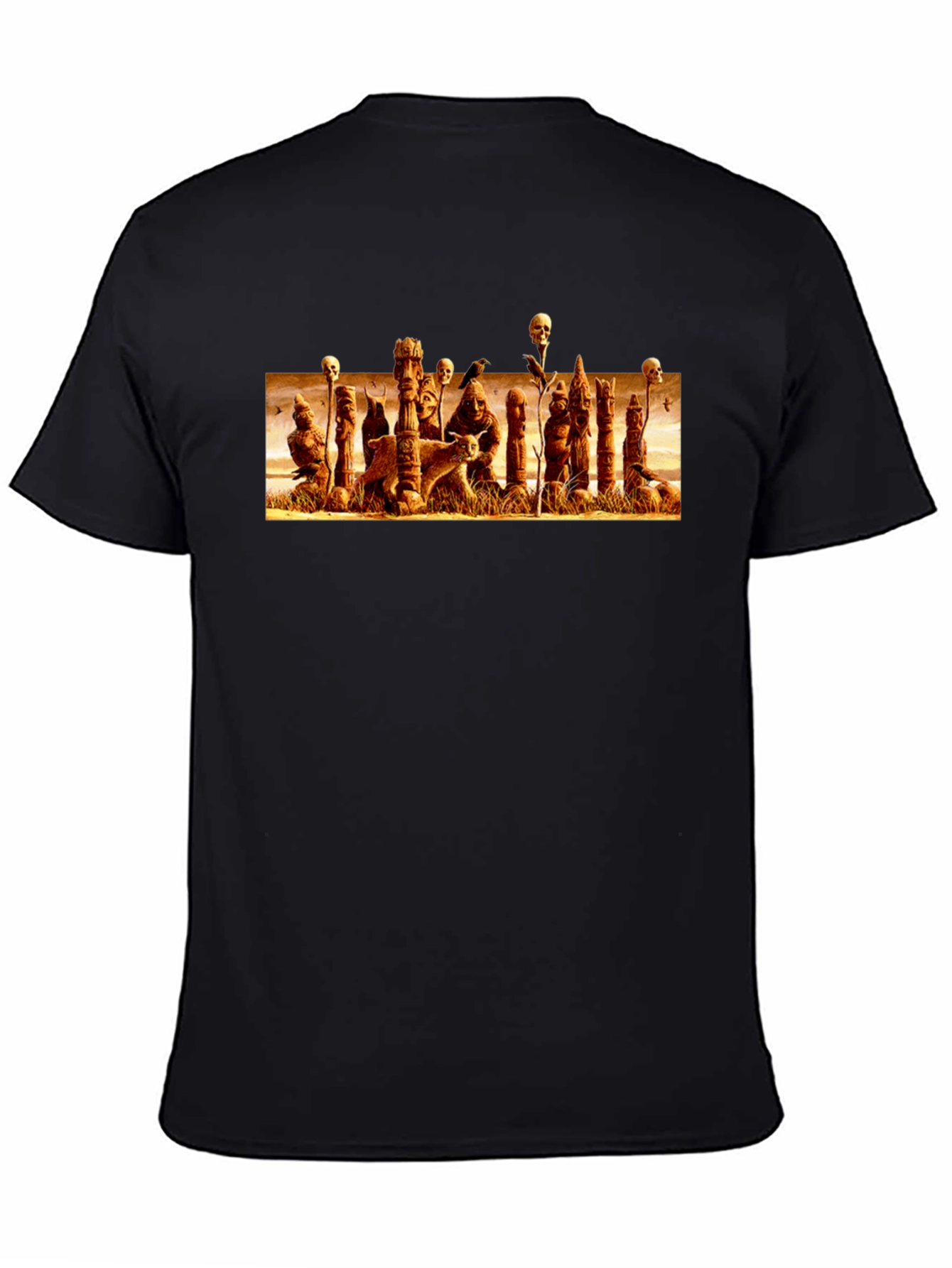 Eerie Totem Black T-Shirt