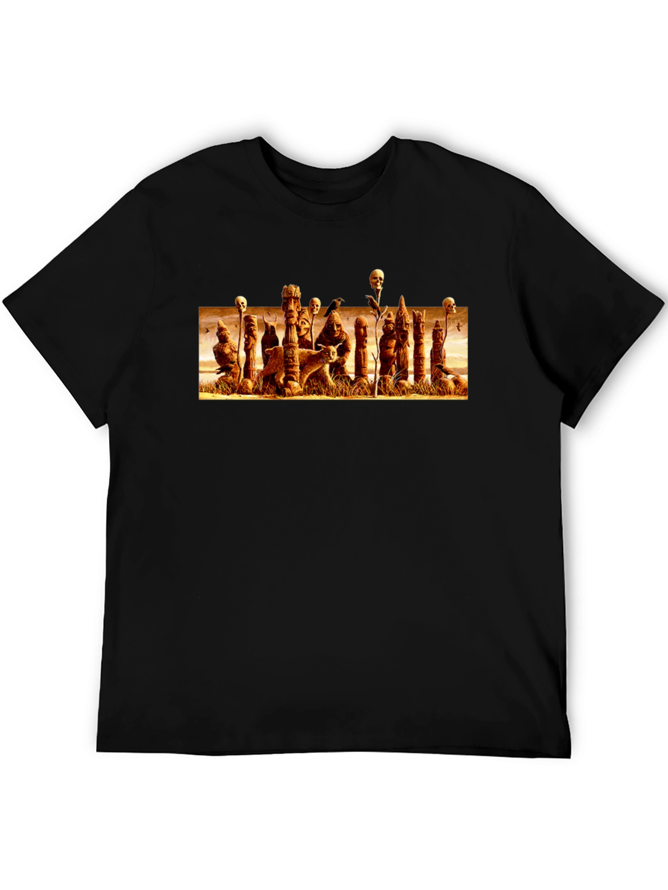 Eerie Totem Black T-Shirt