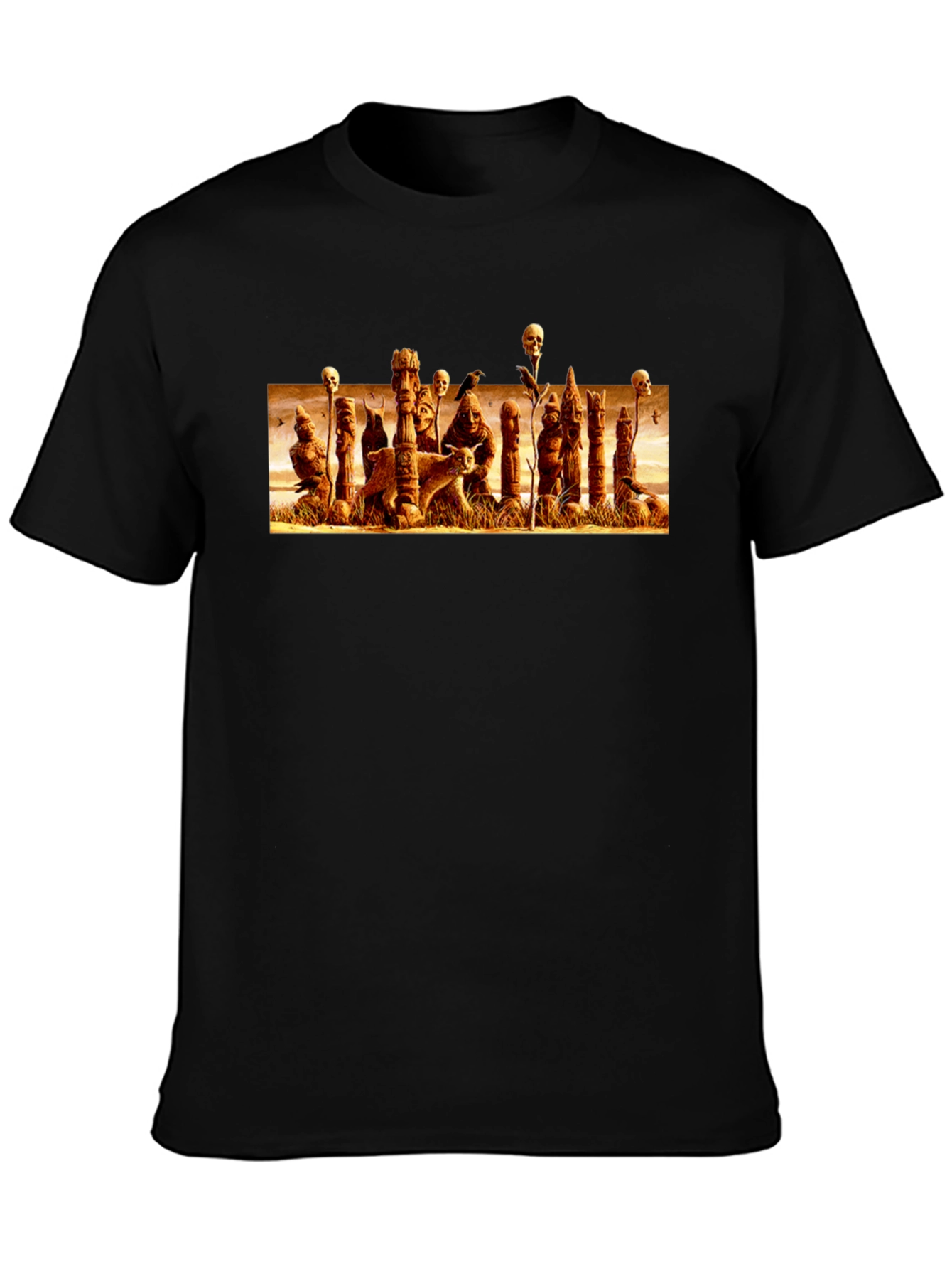 Eerie Totem Black T-Shirt