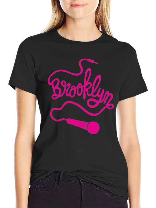 Brooklyn Microphone Graphic Tee - Black