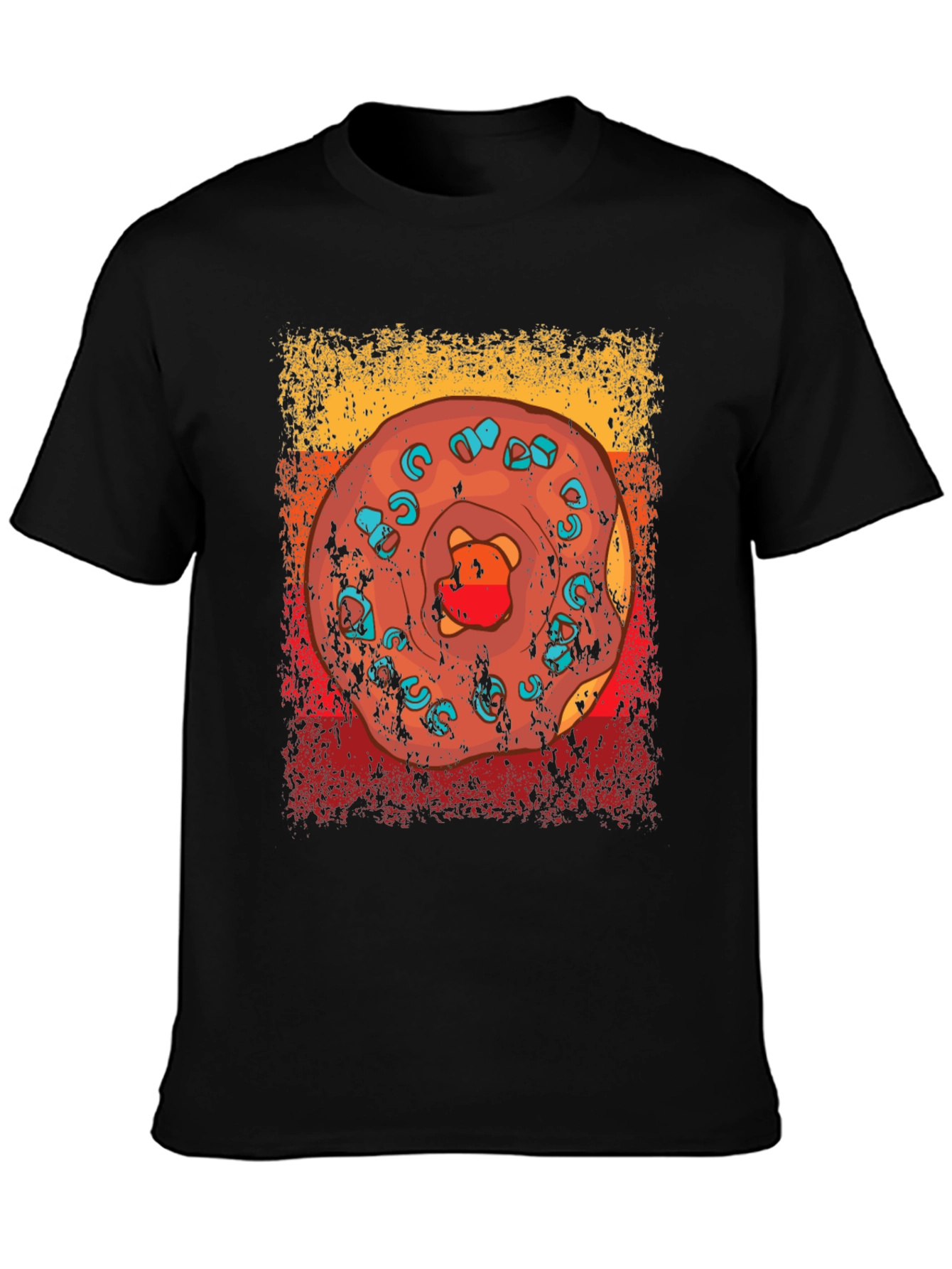 Donut Bear Graphic T-Shirt - Casual Style