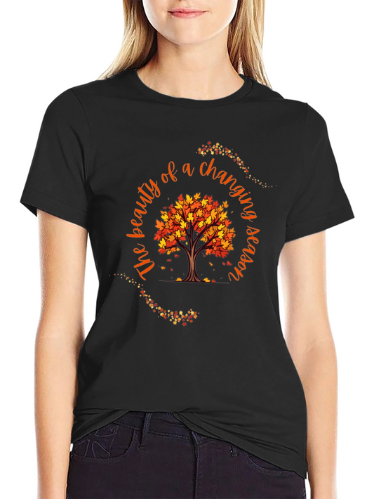 Autumn Tree T-Shirt: Changing Season Graphic Tee