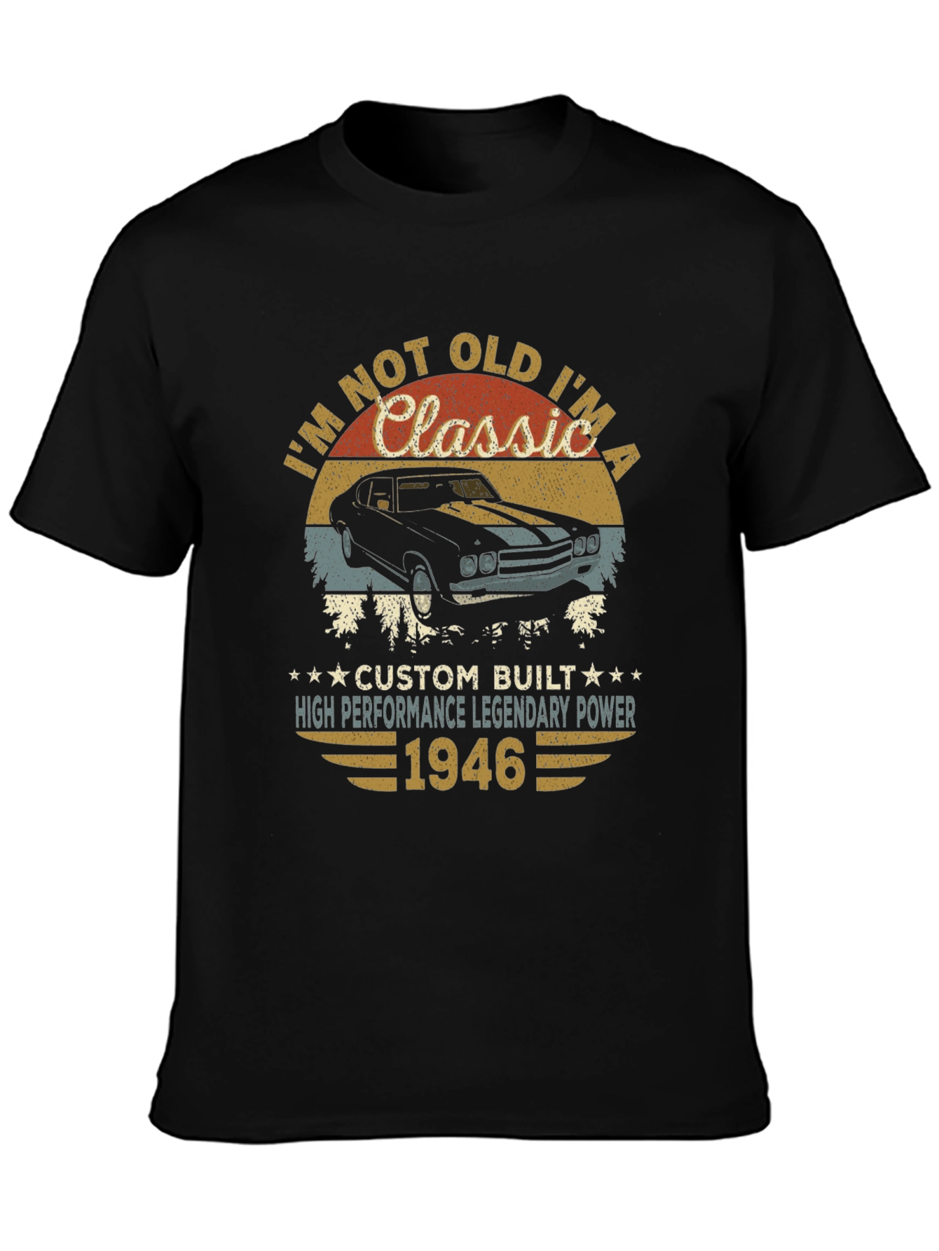 Classic Car 1946 Birthday T-Shirt