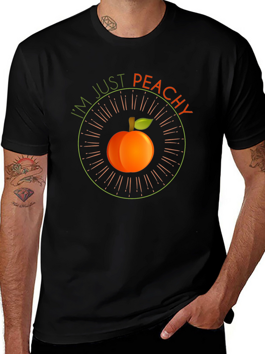 Im Just Peachy T-Shirt - Cute Fruit Graphic Tee