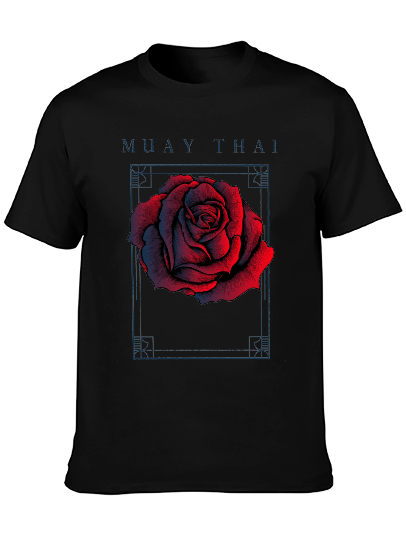 Muay Thai Rose Graphic T-Shirt