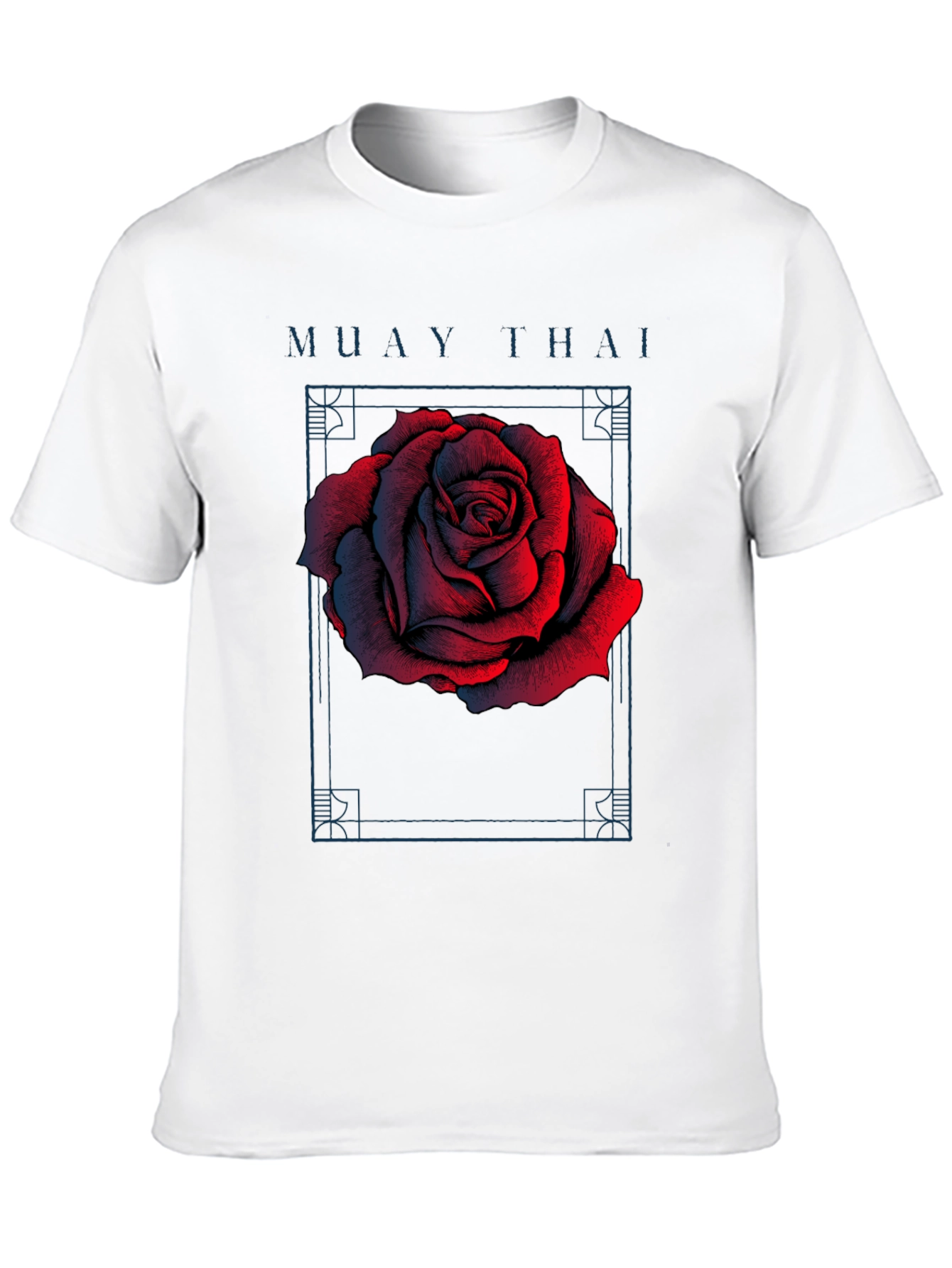 Muay Thai Rose Graphic T-Shirt