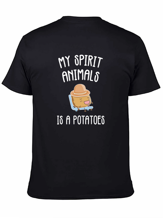 My Spirit Animal is a Potato T-Shirt - Funny Graphic Tee