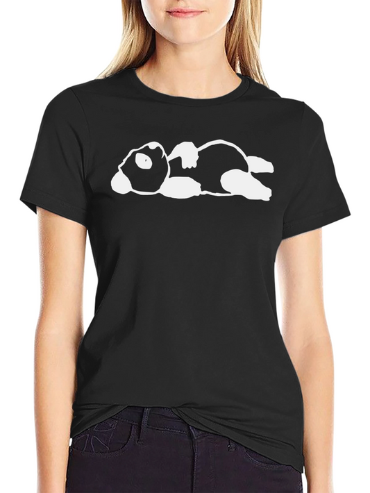 Lazy Panda Graphic Tee - Black