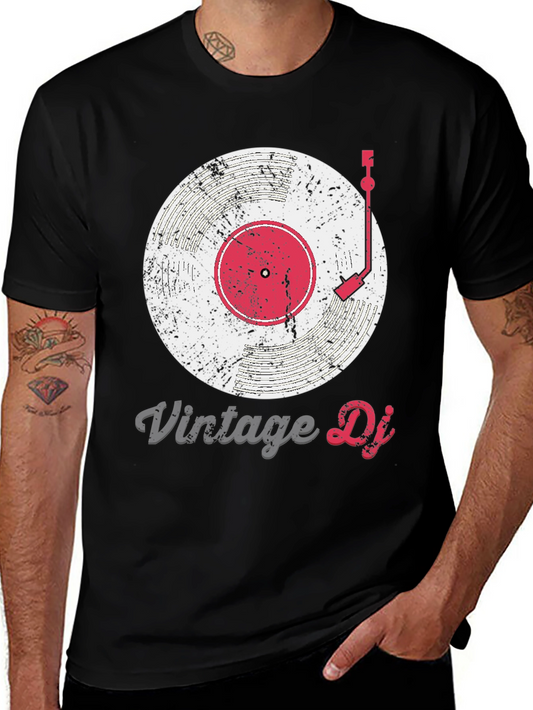 Vintage DJ Record Graphic T-Shirt