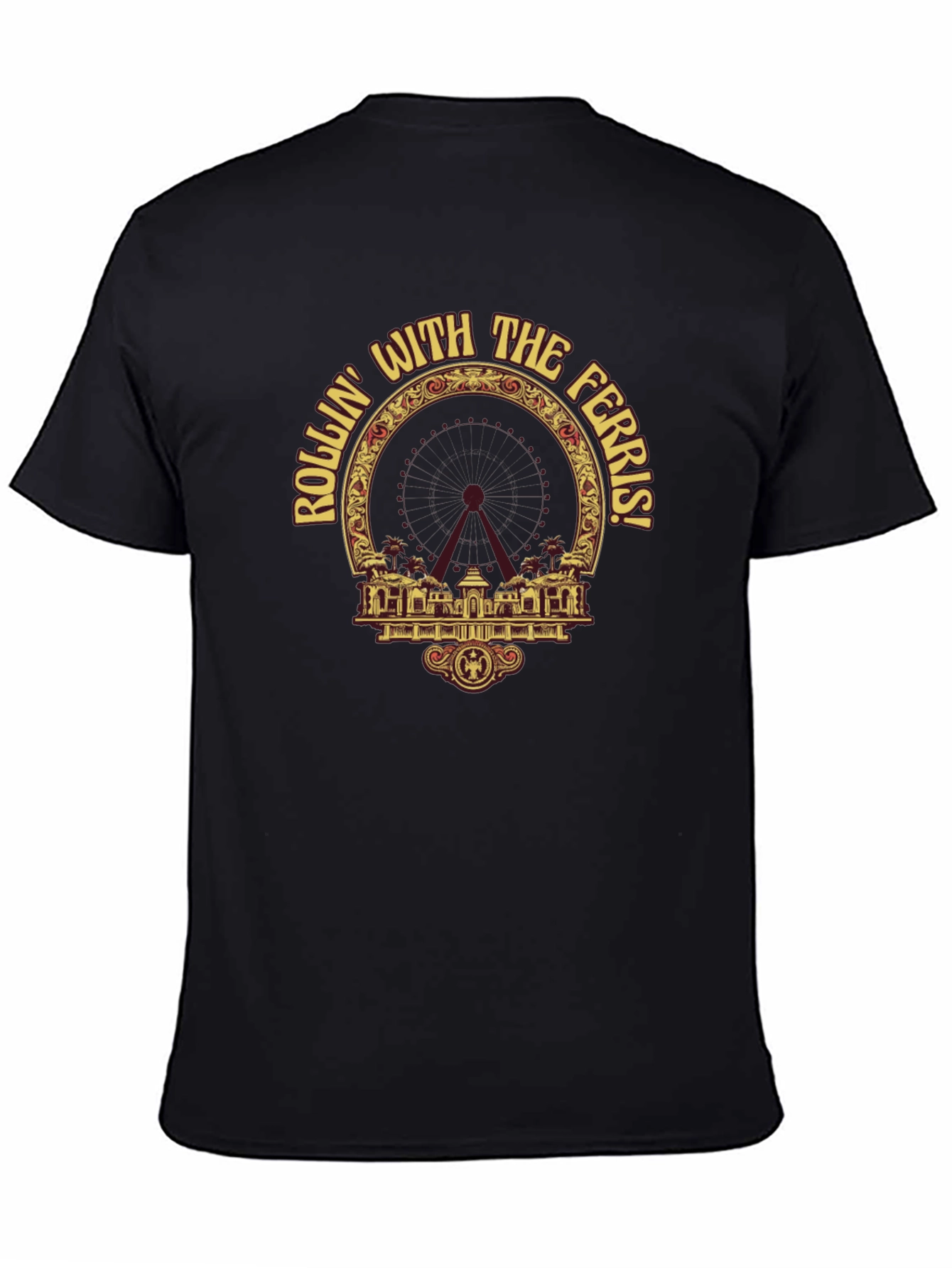 Rollin with the Ferris T-Shirt - Black Graphic Tee