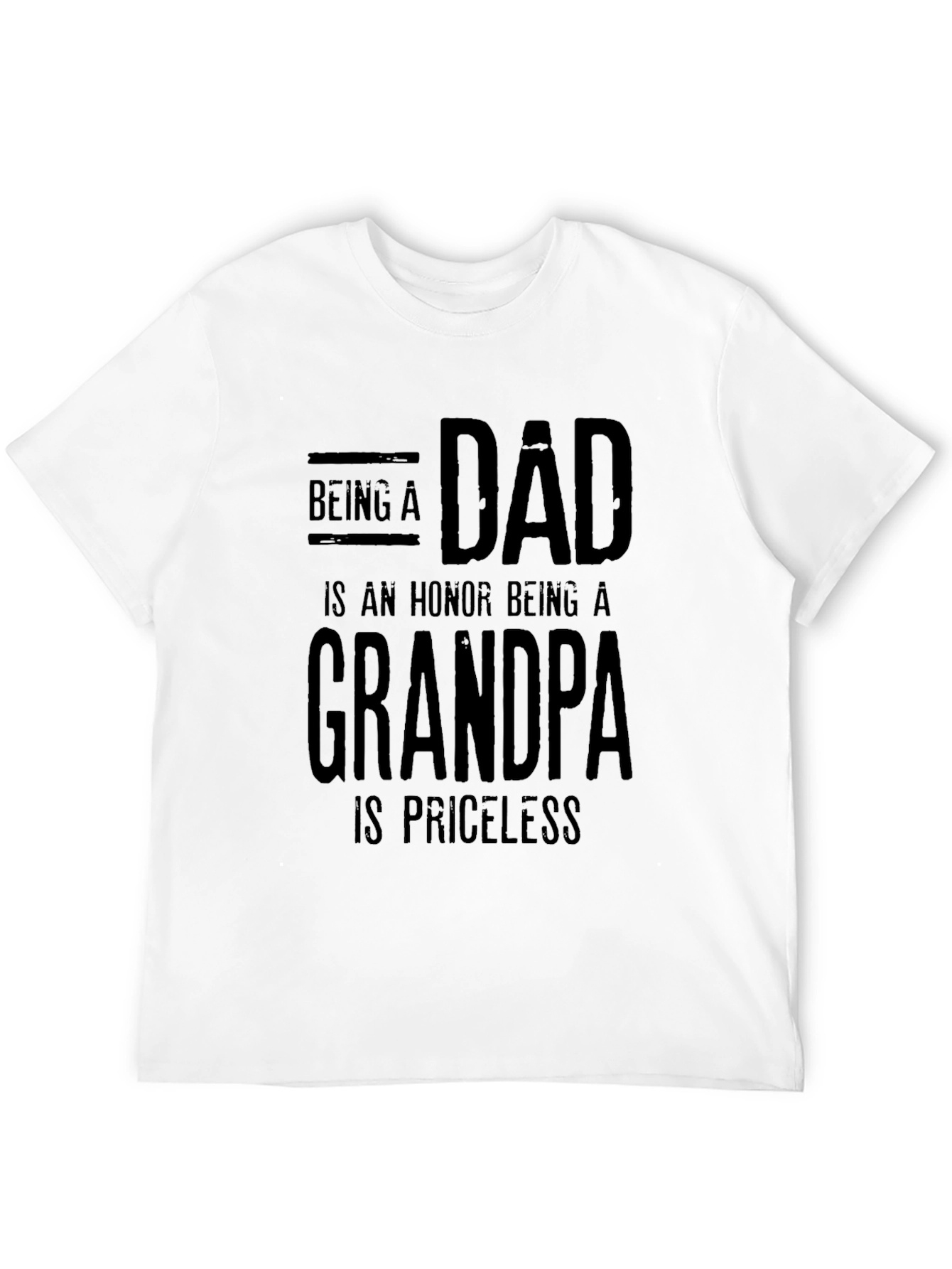 Dad & Grandpa Priceless Black T-Shirt