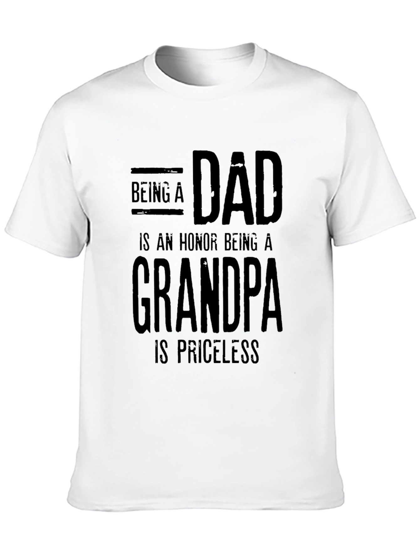 Dad & Grandpa Priceless Black T-Shirt