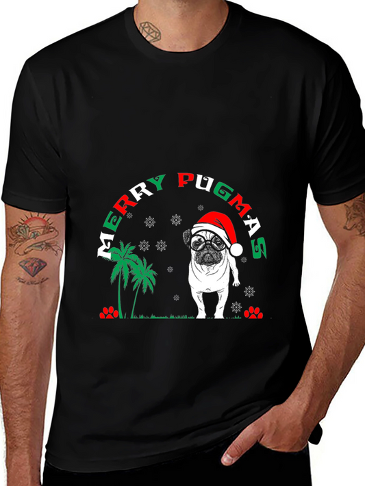 Merry Pugmas Christmas T-Shirt