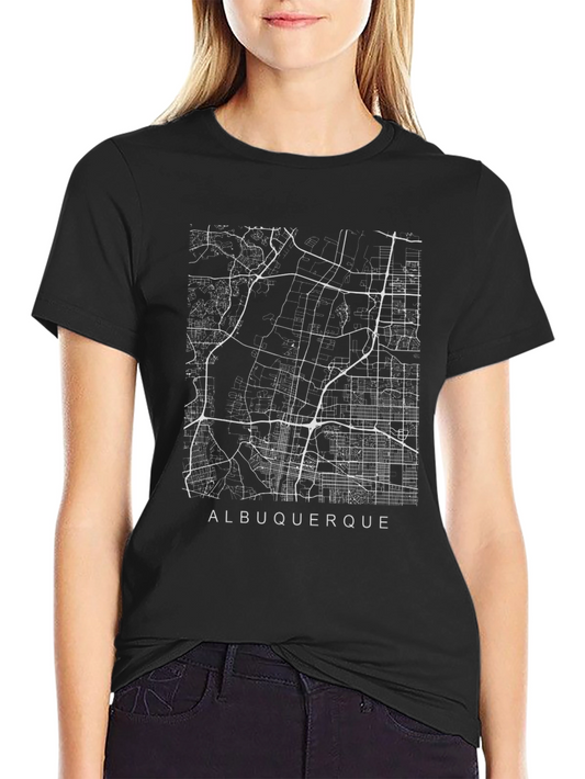 Albuquerque City Map Graphic T-Shirt