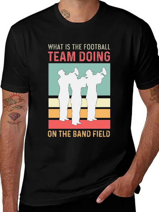 Football Team Band Field Graphic Tee