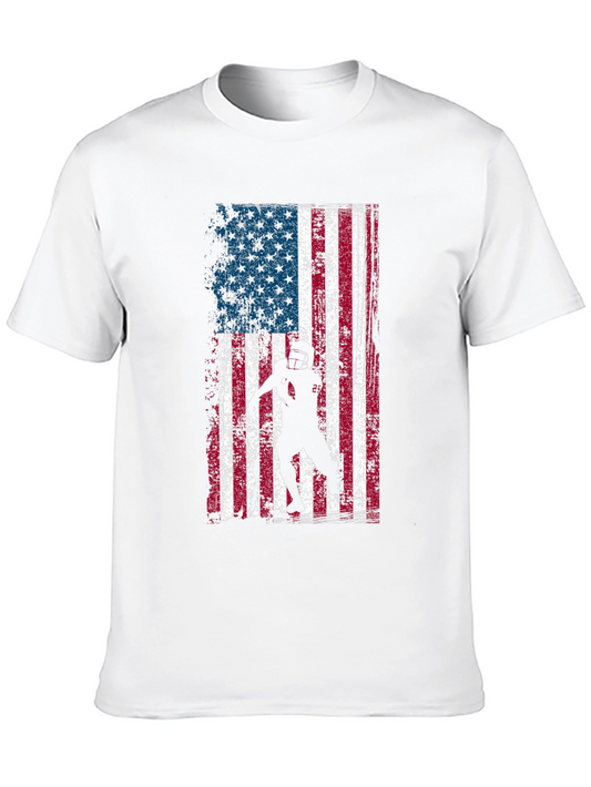 American Football Flag Graphic T-Shirt