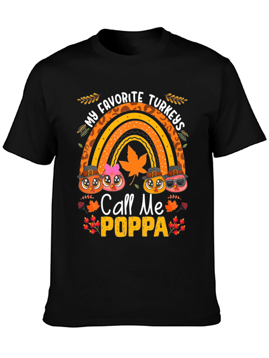 My Favorite Turkeys Call Me Poppa T-Shirt