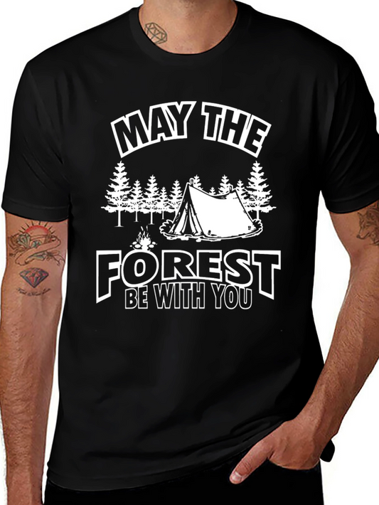 Camping Tent Forest Graphic T-Shirt