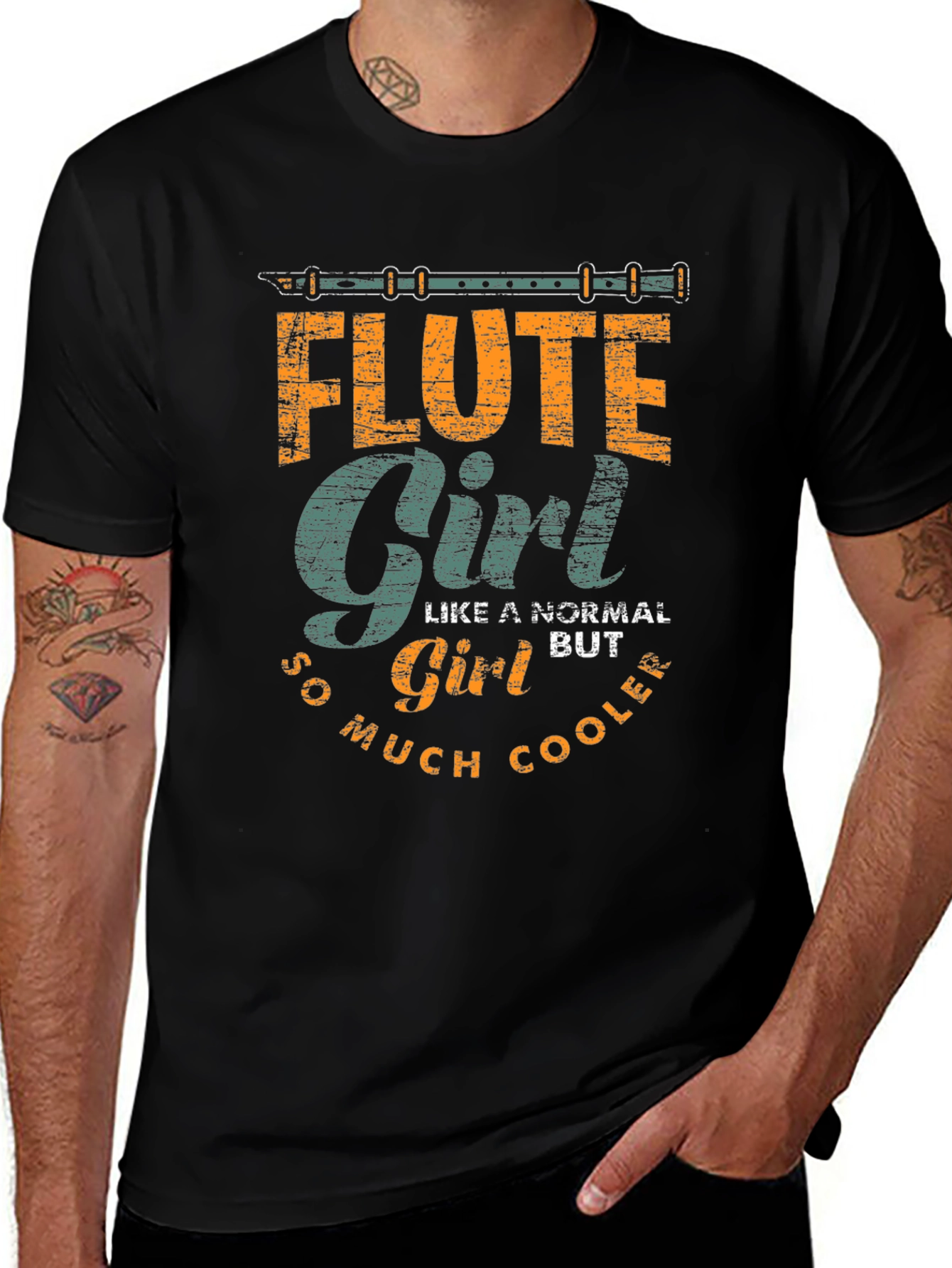 Flute Girl T-Shirt: Cooler Than Normal