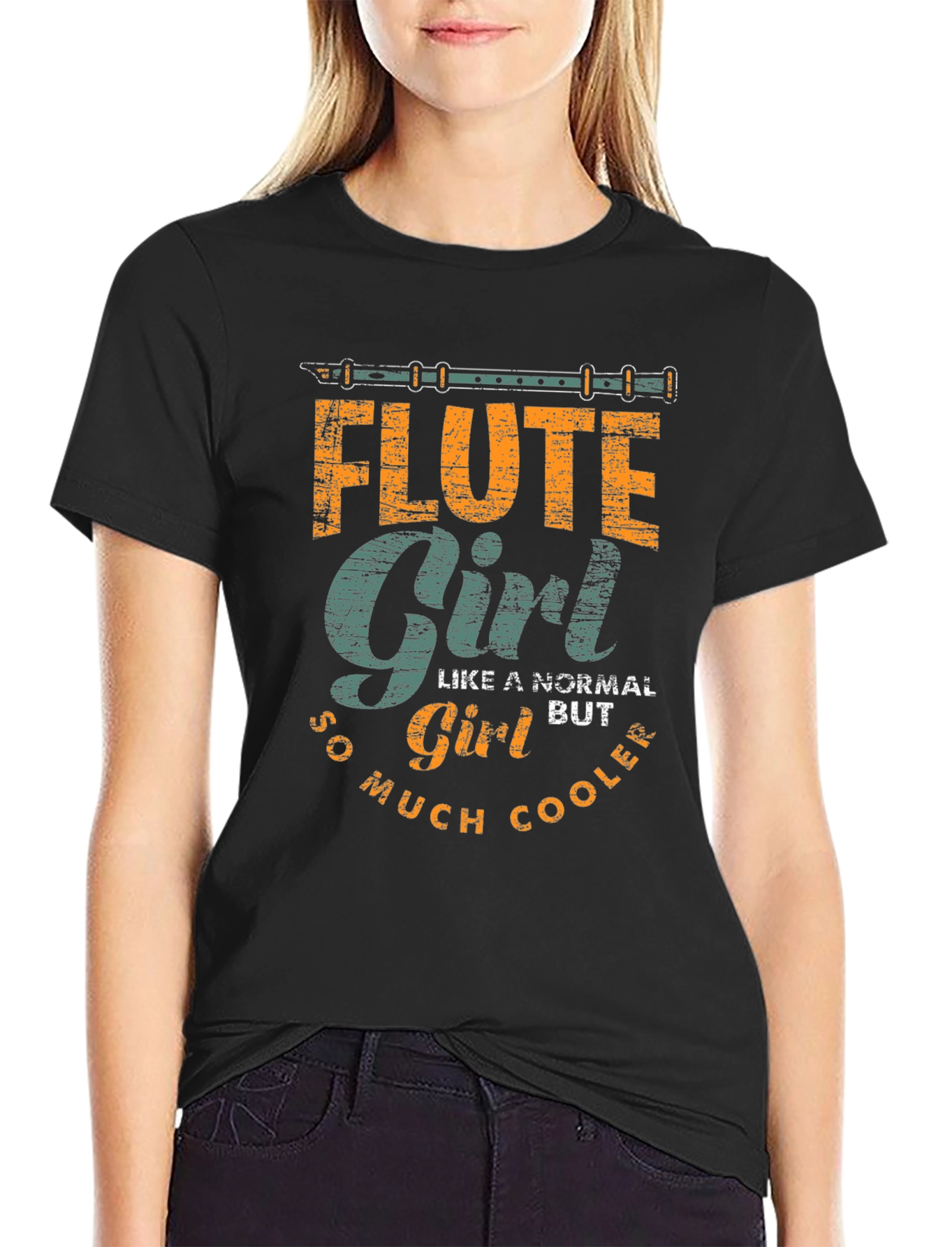 Flute Girl T-Shirt: Cooler Than Normal