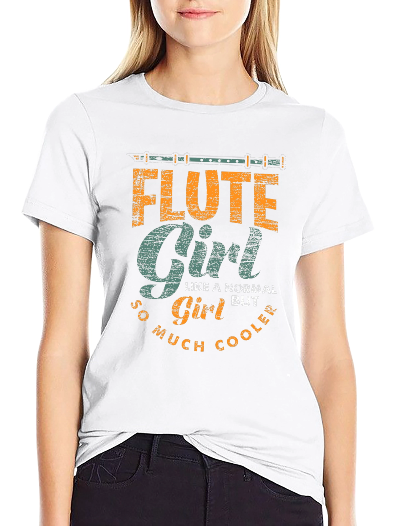 Flute Girl T-Shirt: Cooler Than Normal
