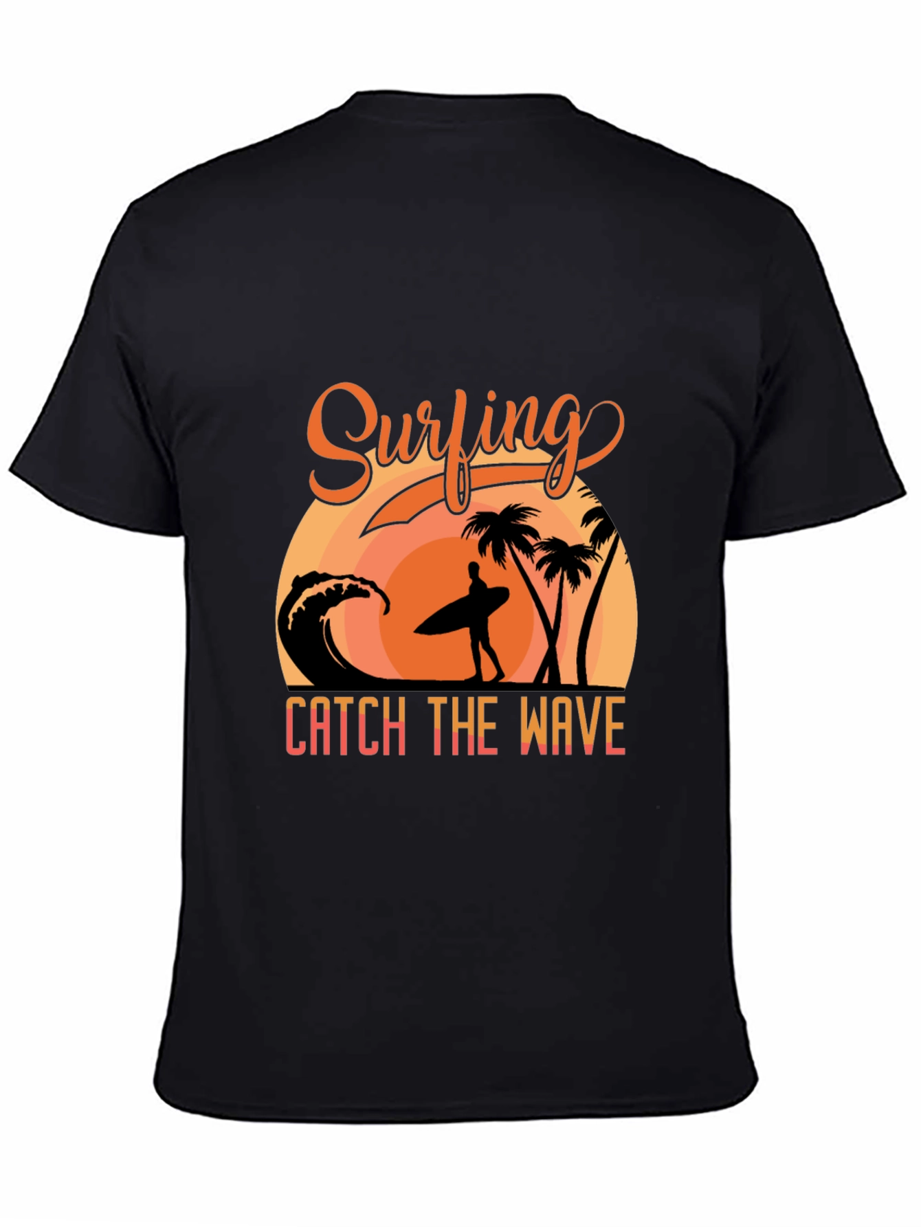 Surfing Graphic T-Shirt - Catch the Wave Design