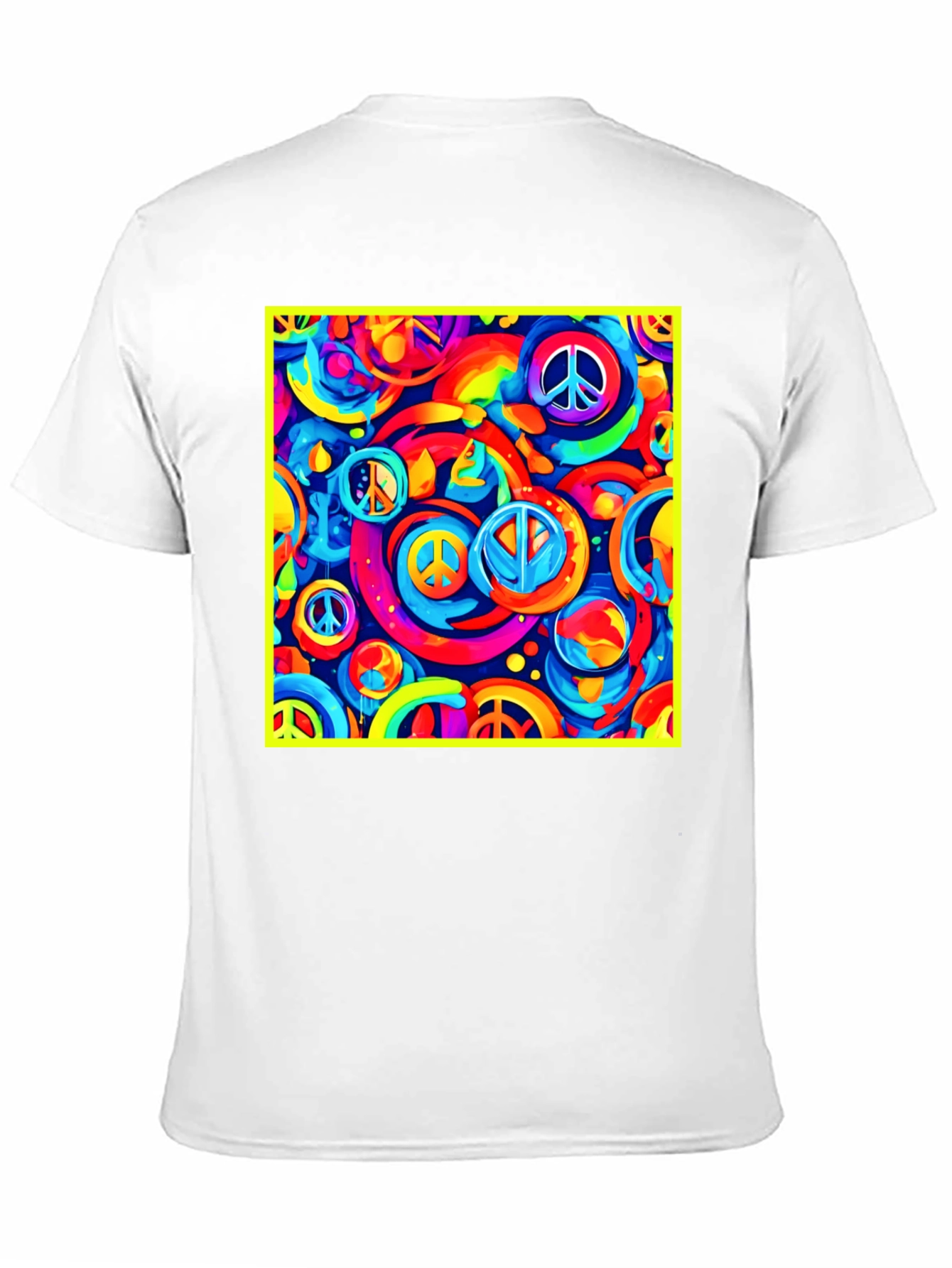 Peace Sign Retro Black T-Shirt