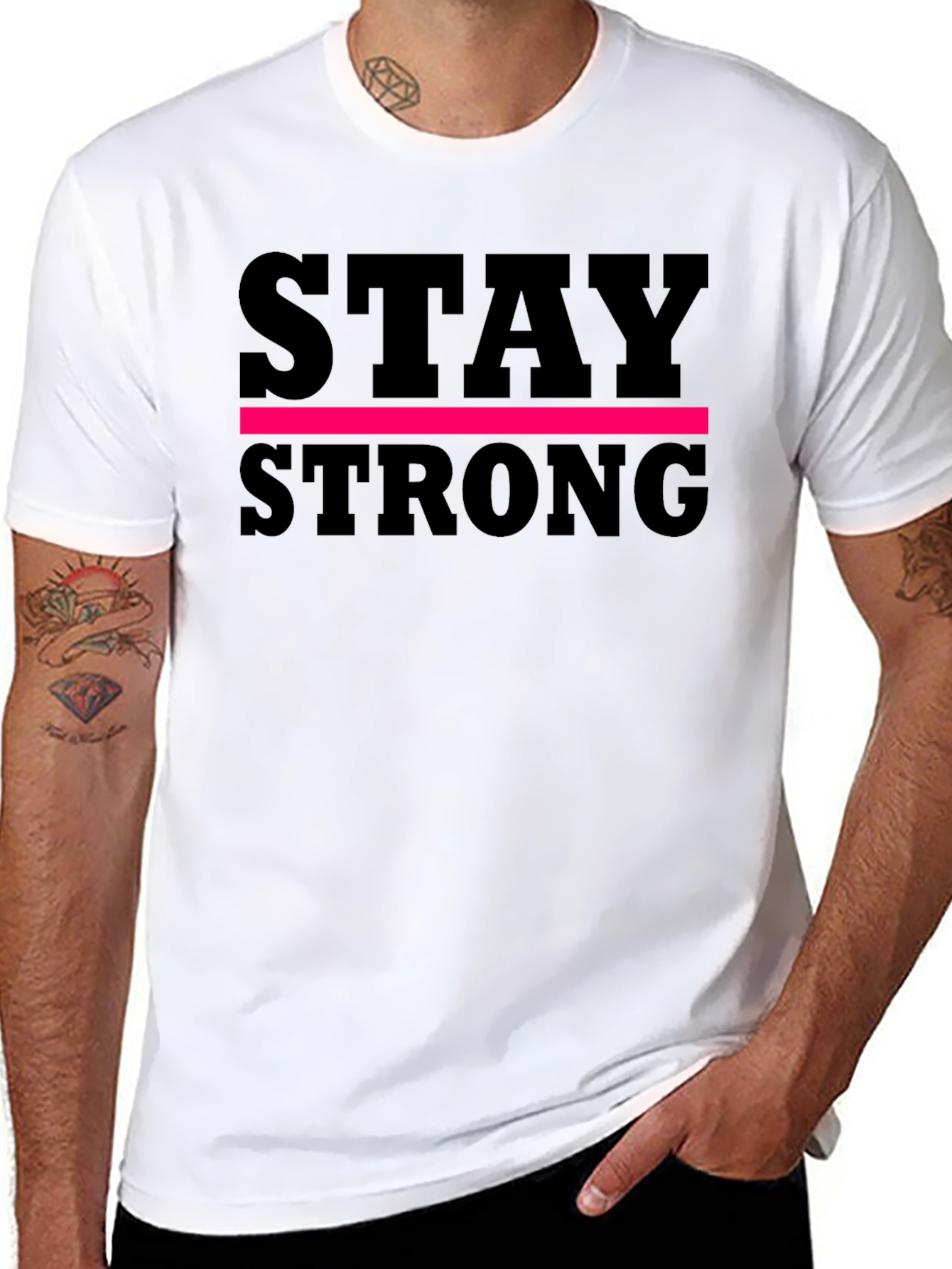 Stay Strong Black T-Shirt