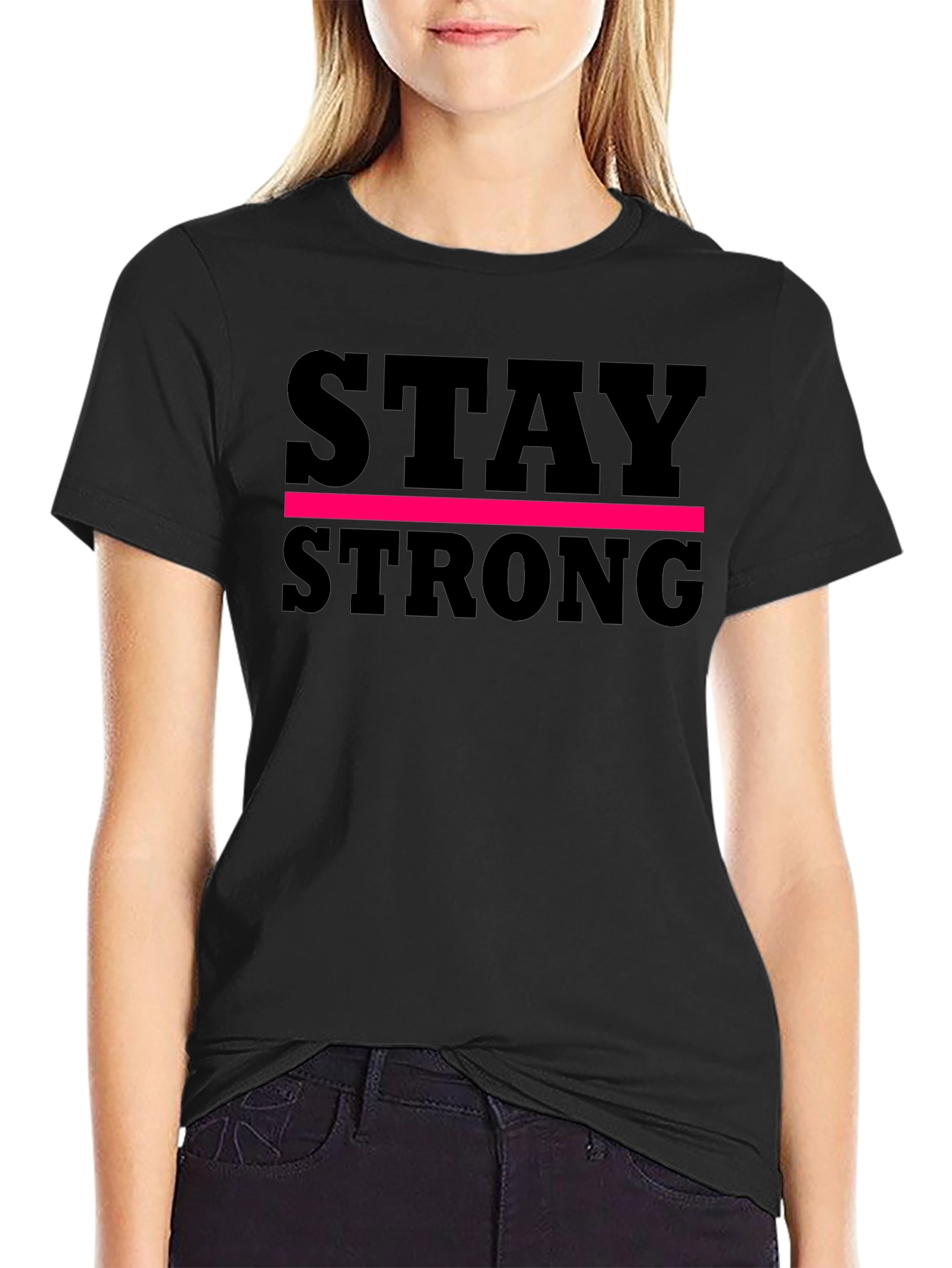 Stay Strong Black T-Shirt