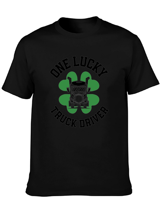 Lucky Truck Driver Graphic Tee