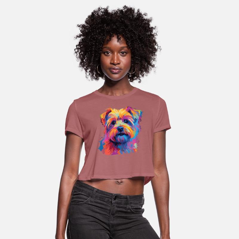 Watercolor Colorful Norfolk Terrier