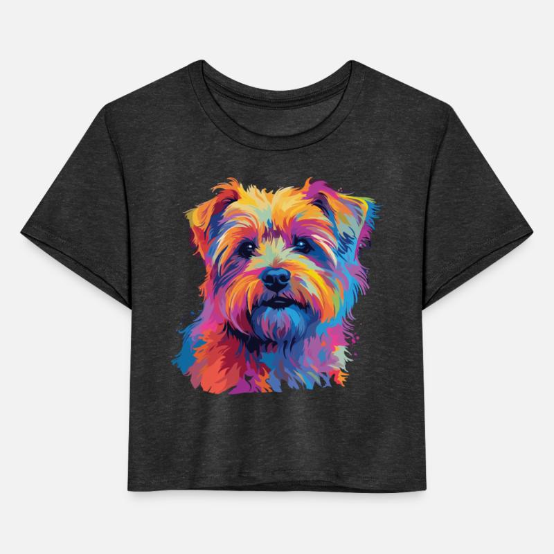 Watercolor Colorful Norfolk Terrier