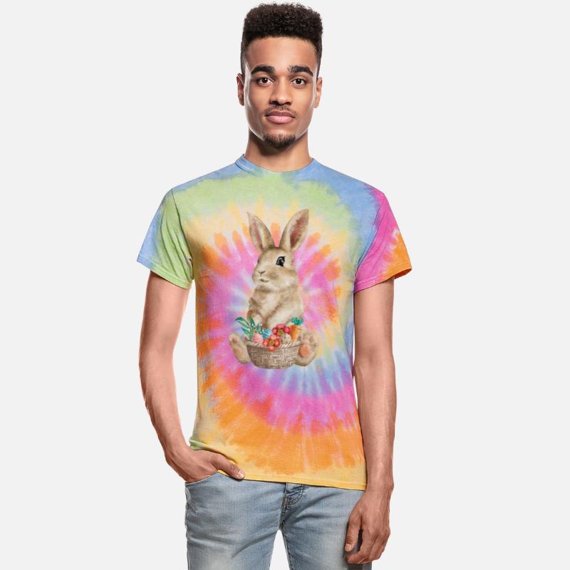 Watercolor Easter Rabbit and Eggs