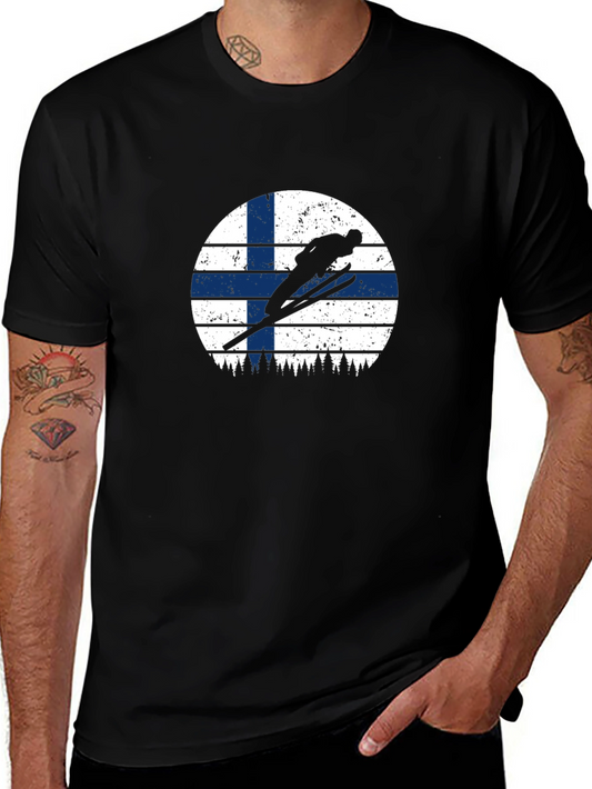 Finnish Ski Jumper Graphic Tee
