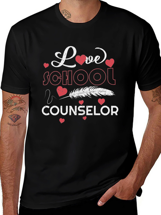 Love School Counselor T-Shirt