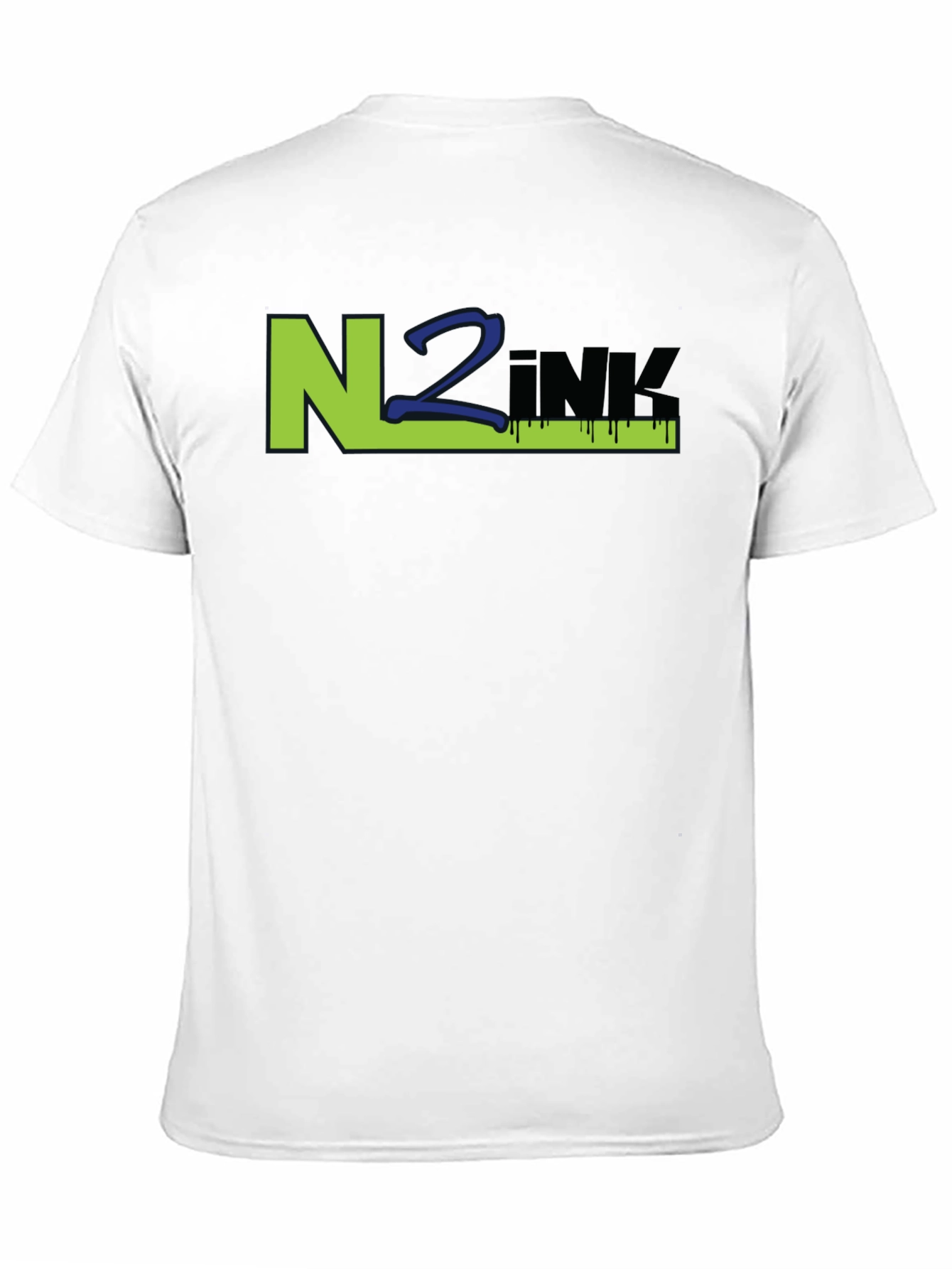 N2INK Black Graphic Tee - Modern Streetwear Style